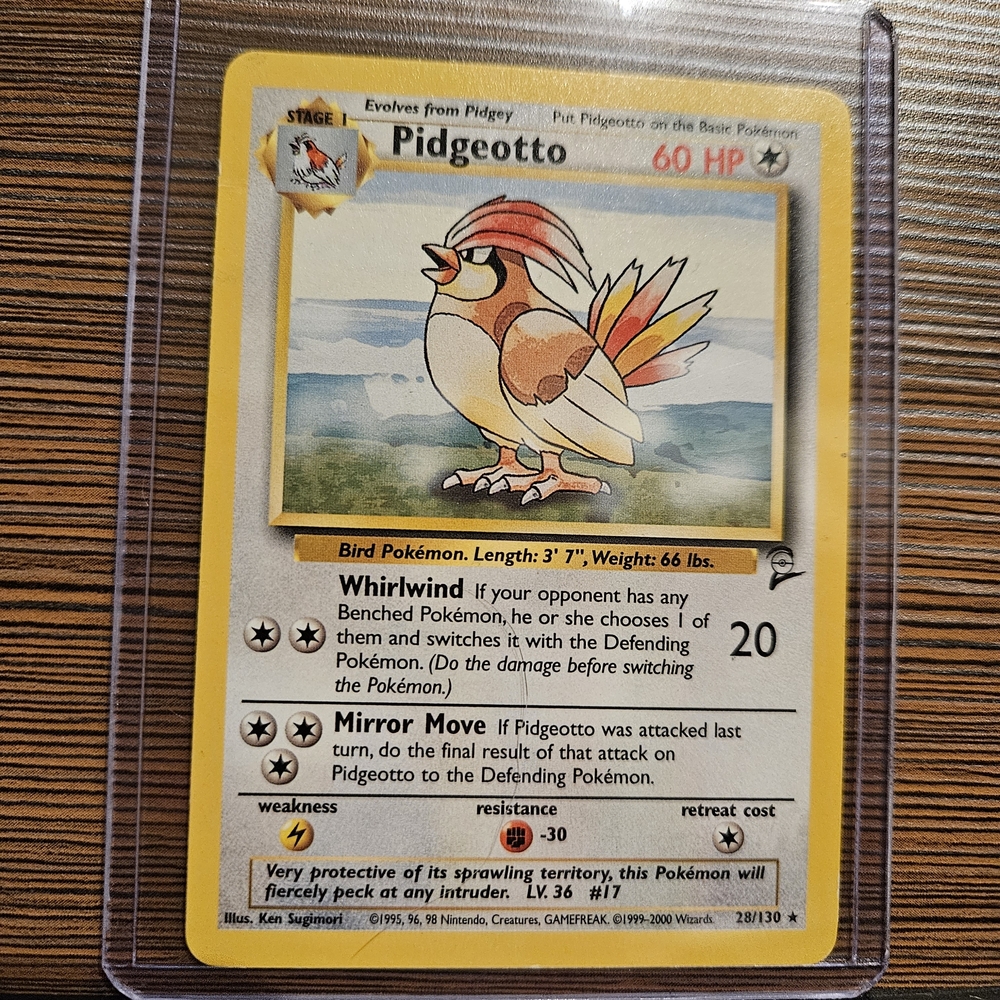 Pokemon Pidgeotto 28/130 Base Set 2 Card